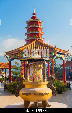 Il Monastero dei Diecimila Buddha, Shatin, Nuovi Territori di Hong Kong Foto Stock