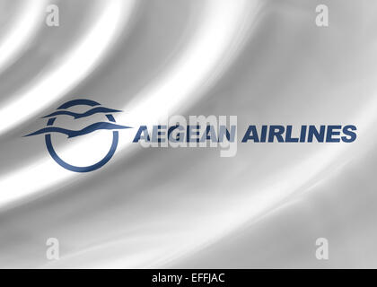 Aegean Airlines logo simbolo icona bandiera emblema Foto Stock