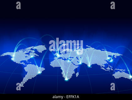 Rete globale di concetto Foto Stock