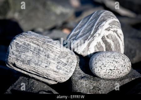 pietre di ghiaia Foto Stock