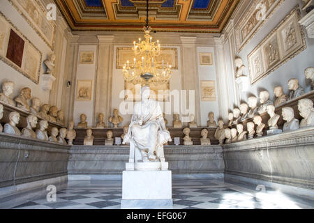 Palazzo dei Conservatori, Musei Capitolini, Roma, Italia (Sala dei Filosofi ) Foto Stock