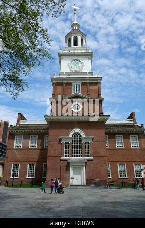 La sala dell'indipendenza, Philadelphia, Pennsylvania, STATI UNITI D'AMERICA Foto Stock