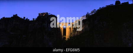 Puente Nuevo (ponte nuovo) xviii secolo. Ronda. Provincia di Malaga. Spagna Foto Stock