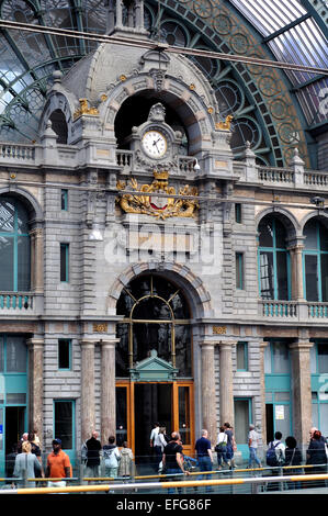 Belgio, Fiandre, Anversa, Stazione Centrale, Antwerpen Centraal Station Foto Stock