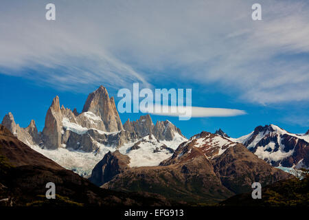 Montare il Fitzroy Parque Nacional Los Glaciares, El Chalten ,Patagonia Argentina Foto Stock