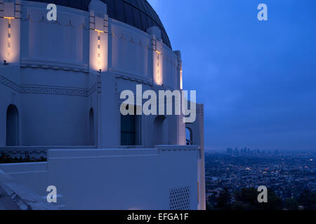 Osservatorio Griffith MOUNT HOLLYWOOD GRIFFITH PARK LOS ANGELES CALIFORNIA USA Foto Stock