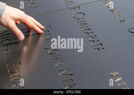 911 Memorial, New York City, Stati Uniti d'America Foto Stock