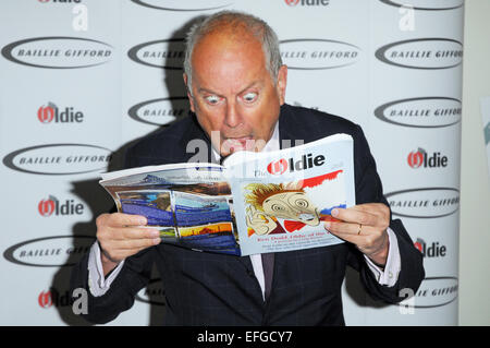 Londra, UK, 03 febbraio 2015 Gyles Brandreth sedie Oldie del premio di anno il pranzo presso Simpson-nel-Strand Credito: JOHNNY ARMSTEAD/Alamy Live News Foto Stock