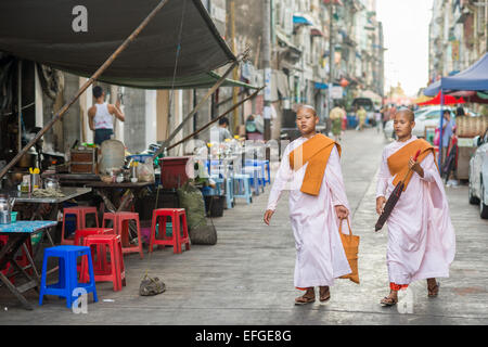 Facce di Myanmar Foto Stock