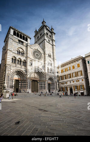 Cattedrale di San Lorenzo, Genova, liguria, Italy Foto Stock