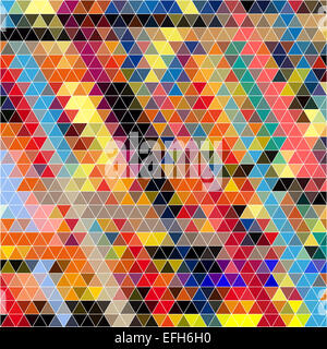 Abstract di triangoli colorati arte bella illustrazione Foto Stock