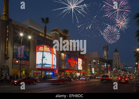 HARD ROCK CAFE CENTRO DI HOLLYWOOD HOLLYWOOD BOULEVARD LOS ANGELES CALIFORNIA USA Foto Stock