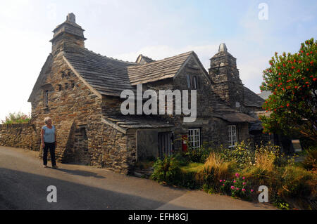 Il vecchio ufficio postale, Tintagel, Cornwall Foto Stock