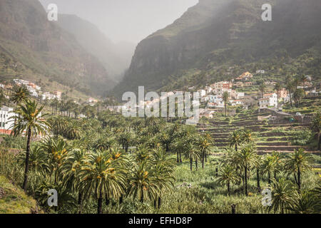 La Gomera Canarie, Valle Gran Rey Foto Stock