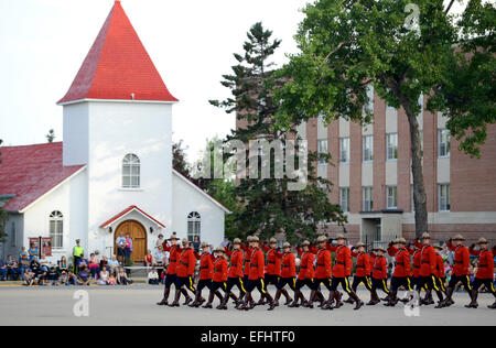 Royal Canadian polizia montata Depot, RCMP training academy di Regina, Saskatchewan, Canada Foto Stock