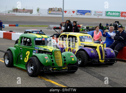 Compensazione automatica Motor Speedway racing circuito, Saskatoon, Saskatchewan, Canada Foto Stock