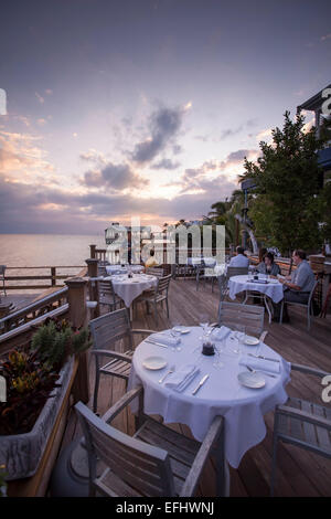 Ristorante Louie's Backyard, Key West, Florida Keys, Florida, Stati Uniti d'America Foto Stock