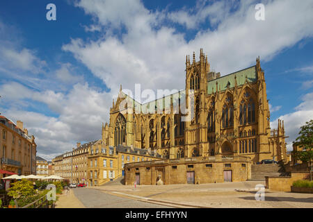 La Cattedrale di Saint Etienne, Metz, Moselle, Regione Alsazia Lorena, Francia, Europa Foto Stock