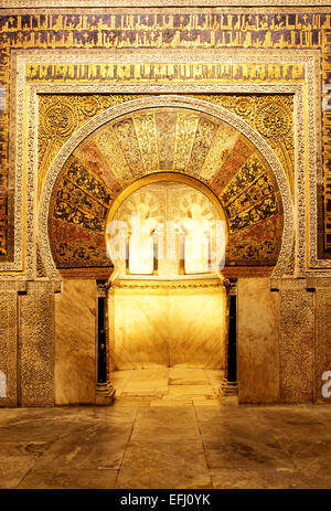 La Grande Moschea di Cordova (Mezquita) interno, Spagna Foto Stock