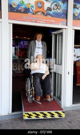 Blackpool Lancashire Regno Unito - Madame Tussauds Waxworks con caratteri da TV show Little Britain Foto Stock