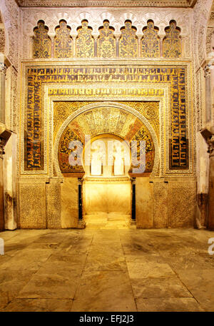 La Grande Moschea di Cordova (Mezquita) interno, Spagna Foto Stock