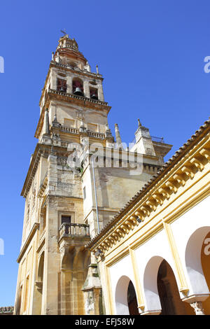 Duomo torre campanaria (La Mezquita), Cordoba Foto Stock