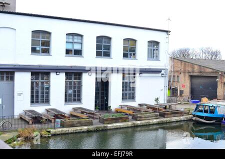 La cassa birreria e bar, Hackney Wick, East London, London, England, Regno Unito Foto Stock