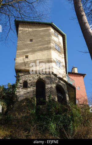 Portmeirion, Galles del Nord, Regno Unito. La follia Italianamente villaggio costruito da Clough Williams-Ellis. La sede del governo, costruito 1929 Foto Stock