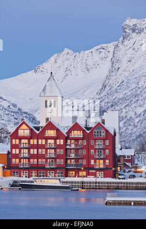 Svolvaer, Austvagoya, Lofoten, Nordland, Norvegia Foto Stock