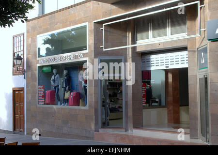 Colori uniti di Benetton shop in La Palma Isole Canarie Spagna. Foto Stock