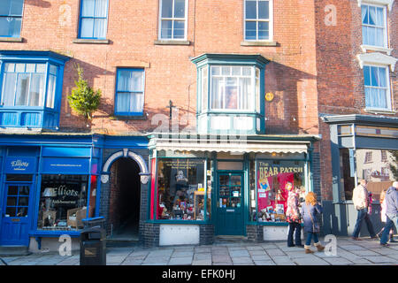 Ashbourne, una città di mercato nella contea del Derbyshire in Inghilterra Foto Stock