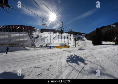 Skiresort di Vail USA, 05 febbraio 2015. Foto: Frank Maggio/picture alliance Foto Stock