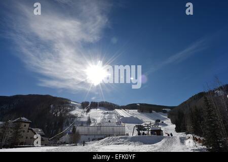 Skiresort di Vail USA, 05 febbraio 2015. Foto: Frank Maggio/picture alliance Foto Stock