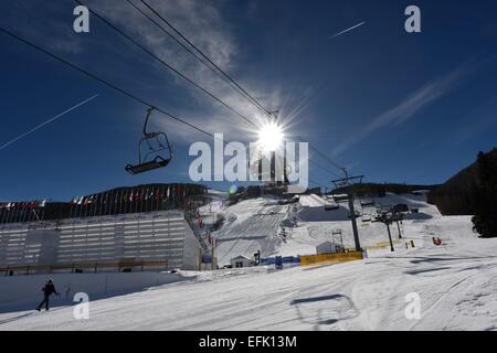 Skiresort di Vail USA, 05 febbraio 2015. Foto: Frank Maggio/picture alliance Foto Stock