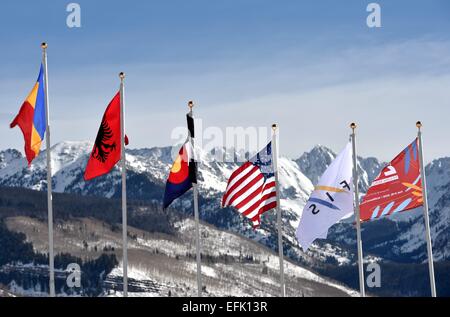 Skiresort di Vail USA, 05 febbraio 2015. Foto: Frank Maggio/picture alliance Foto Stock