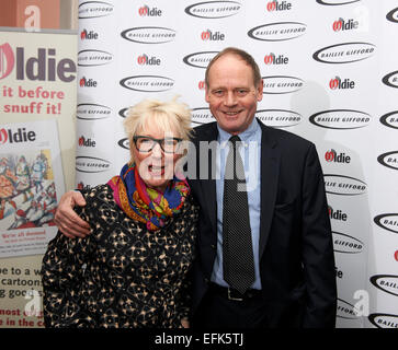 Jenny Eclair & John Lloyd al oldie of the Year Awards 2015 Foto Stock