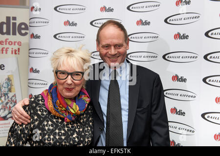 Jenny Eclair & John Lloyd al oldie of the Year Awards 2015 Foto Stock