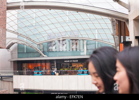 House of Fraser store nel centro commerciale Cabot Circus a Bristol nel maggio Foto Stock