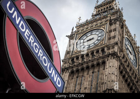 Big Ben Clock Tower Londra Foto Stock