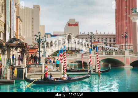 LAS VEGAS - 19 aprile: Las Vegas Boulevard di mattina in aprile 19, 2014 a Las Vegas, Nevada. Foto Stock