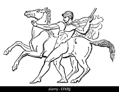 Restaurata digitalmente immagine da una metà del XIX secolo enciclopedia. Foto Stock