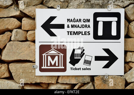 Mnajdra e Hagar Qim, tempio megalitico complessa Foto Stock