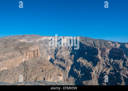 Jebel Shams, Grand Canyon del Medio Oriente, Oman Foto Stock