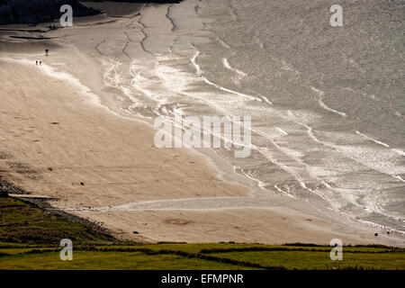 St Davids Testa, Pembrokeshire, Wales include spiagge, scogliere, età del ferro rimane, sostenendoli passeggiate e gite e hardy fauna selvatica. Foto Stock