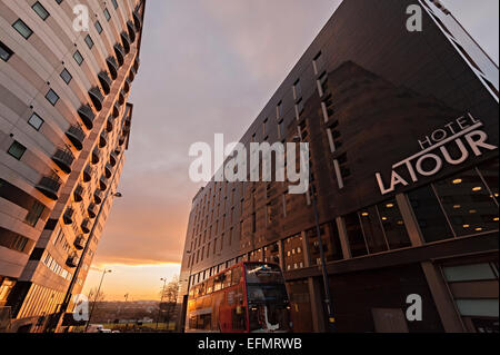 La Eastside Birmingham hotel la Tour Foto Stock