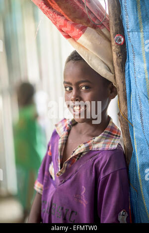 Ritratto di un ragazzo etiope Foto Stock