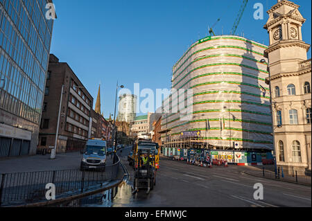 Stazione di polizia di digbeth birmingham sono di riqualificazione e architettura Foto Stock