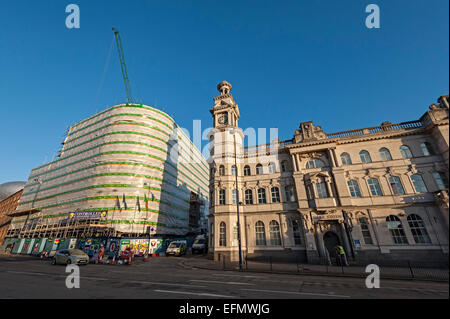 Stazione di polizia di digbeth birmingham sono di riqualificazione e architettura Foto Stock