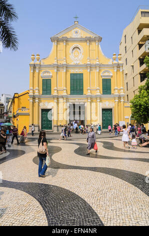 San Domenico Chiesa, Largo de Sao Domingos, Macau, Cina Foto Stock