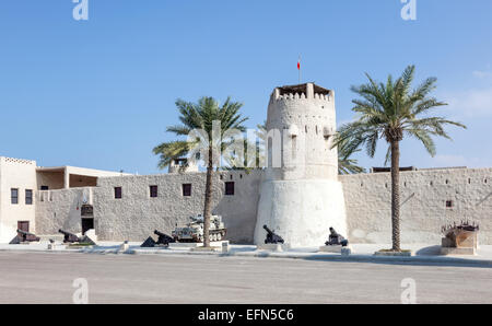 Forte storico e museo in Umm Al Quwain Emirati Arabi Uniti Foto Stock